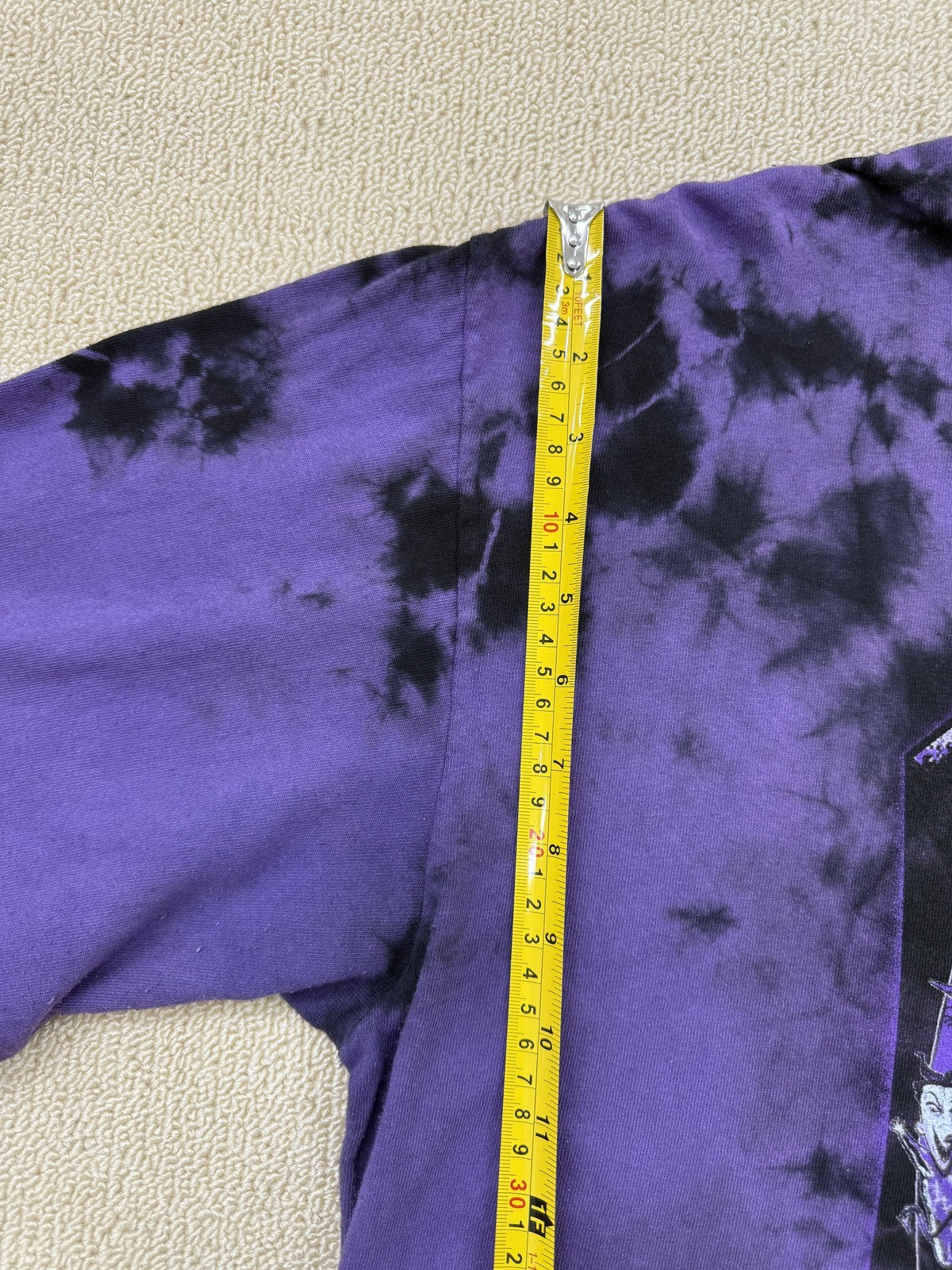 Disney Men's Purple Jack Skellington Tie Dye Long Sleeve T-Shirt XL