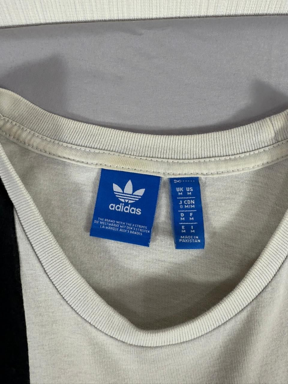 Adidas Originals Men's Colorblock T-Shirt Black White Grey Size M