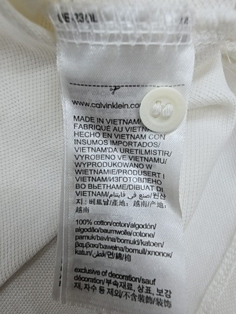 Calvin Klein Men White Polo Shirt size M product image 5