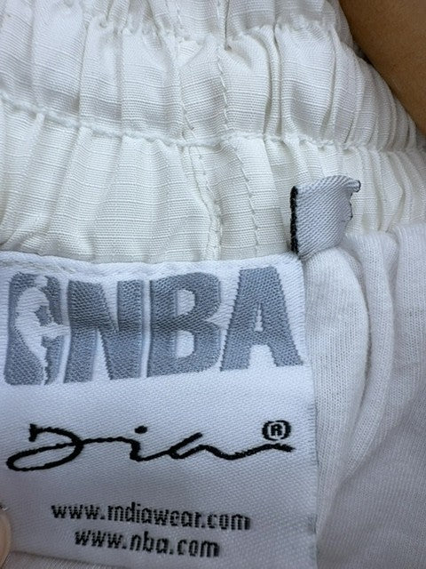 Dri-FIT NBA Basketball Pants Men's XL White Player Graphic