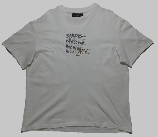 Tupac Shakur Men's White T-Shirt – Size S