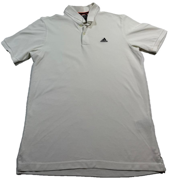 Adidas Men'S White Performance Essentials Polo Shirt Size M