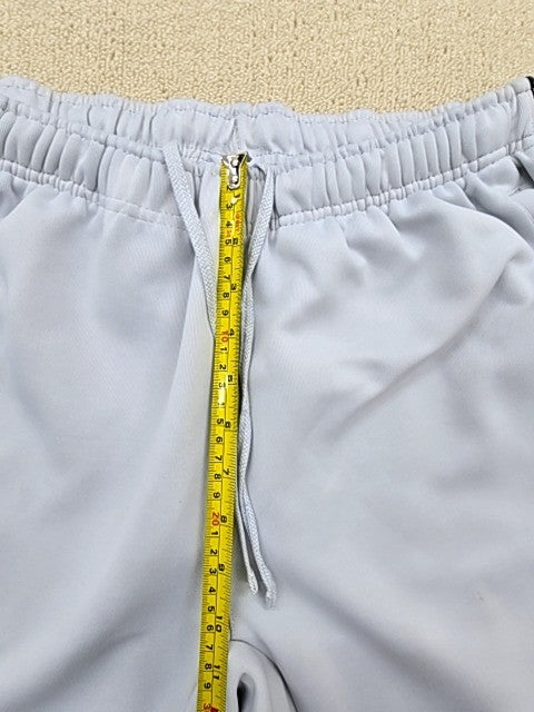 Nike Tech Men's Grey Track Pants L Tapered Zipper Hem Pockets