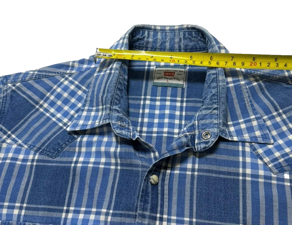 Levi's Shirt Men's Long Sleeve Plaid Button | L