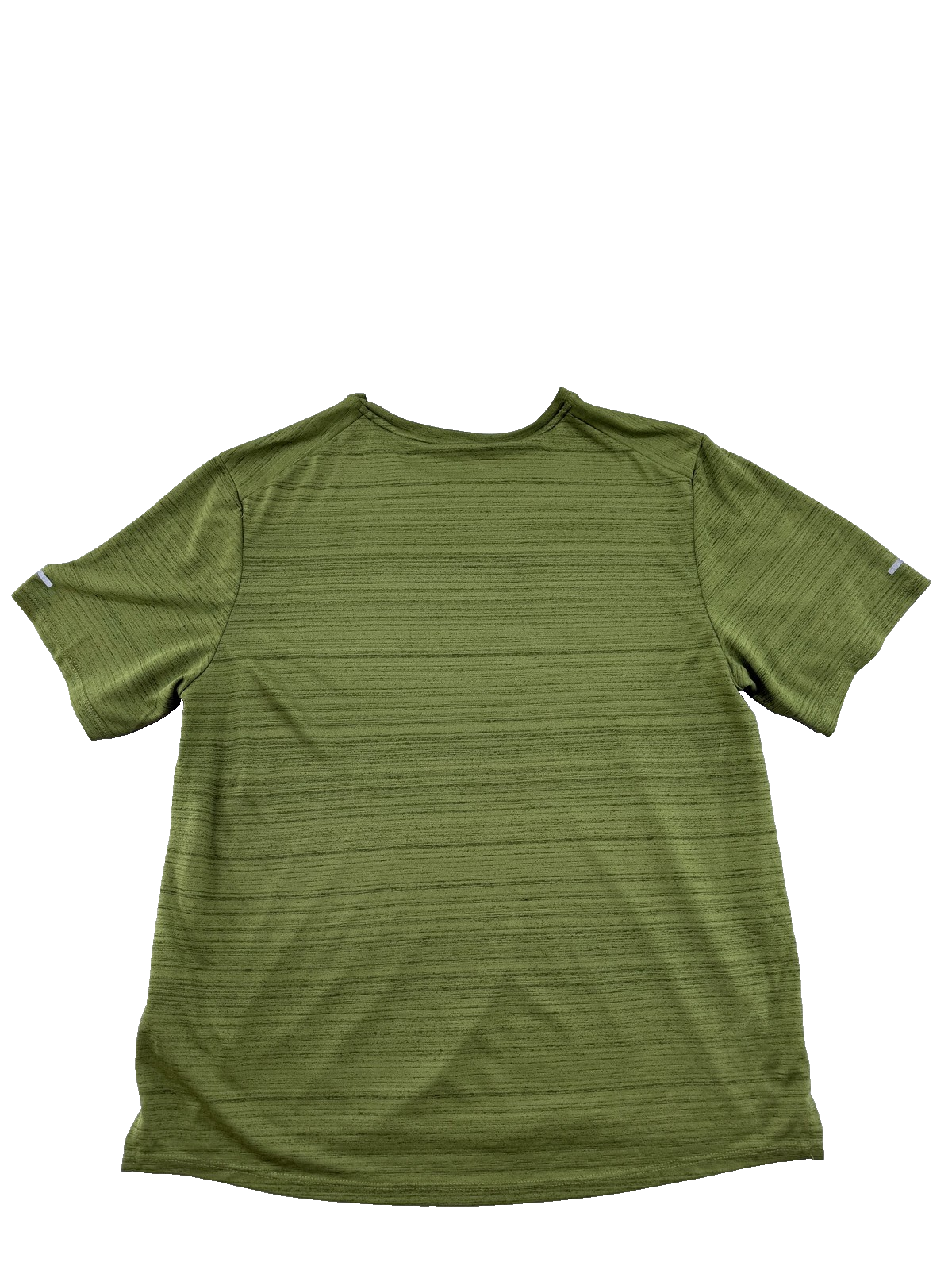 Nike Men's M Green Striped Dri-FIT Short Sleeve Crew T-Shirt