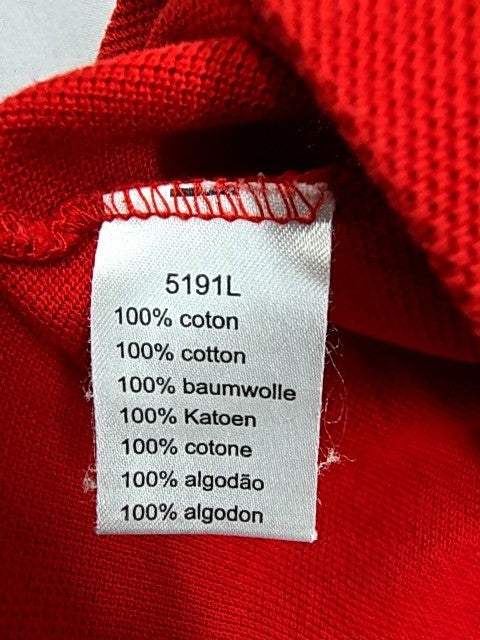 Lacoste L1212 Red Cotton Polo Shirt Men's Size 6 Short Sleeve Croc Logo