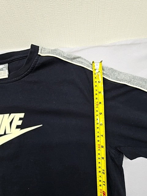 Nike Unisex Long Sleeve Striped Fleece Sweatshirt Black XL