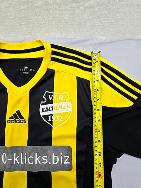 Adidas Men's Black/Yellow Striped Soccer Jersey(#8) L Climacool