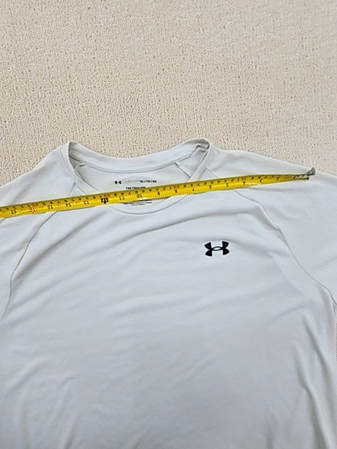 Under Armour Team Tech Men's XL White Short Sleeve T-Shirt Loose Fit