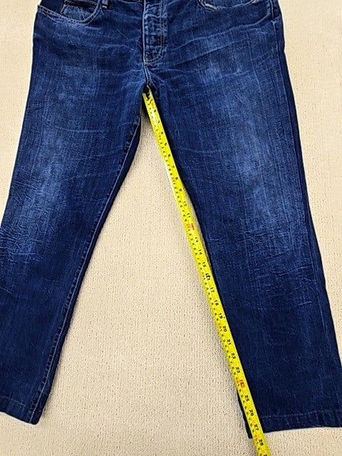 Armani Jeans Men's Blue Slim Fit Size 40x34 Waist 34" Inseam