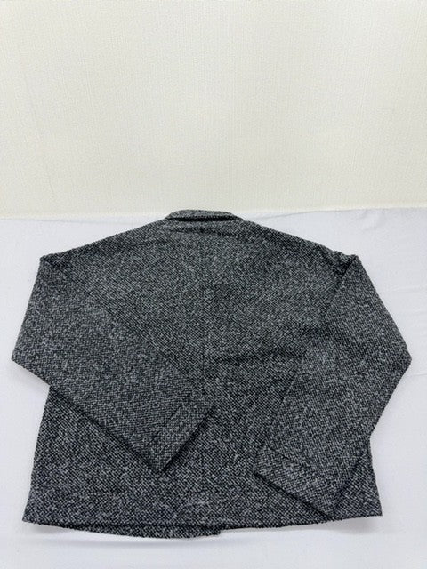 Vila Grey Melange Button Jacket Women Short Boxy Long Sleeve