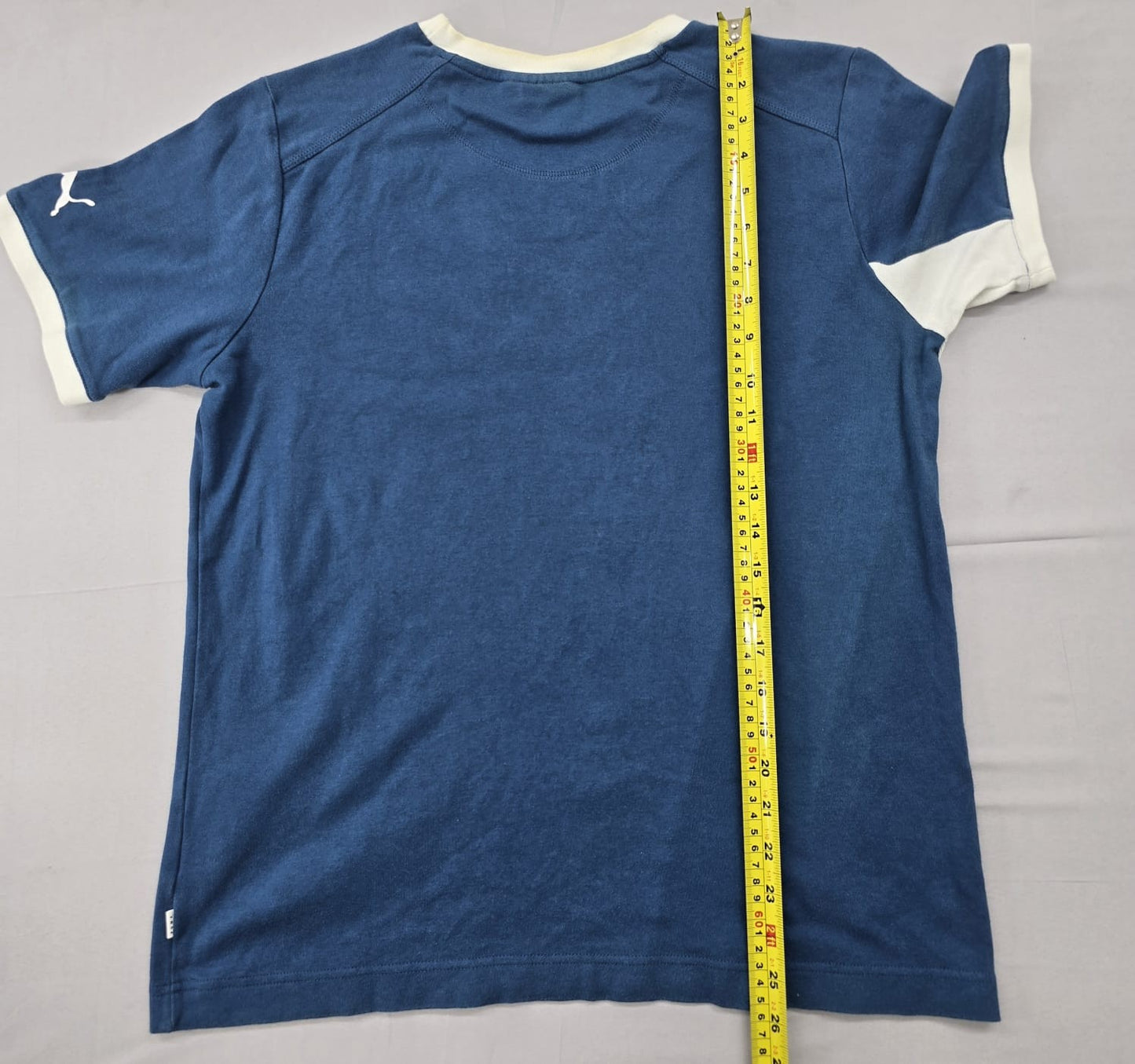 Puma Men's Navy Blue Crew Neck T-Shirt Short Sleeve Size M