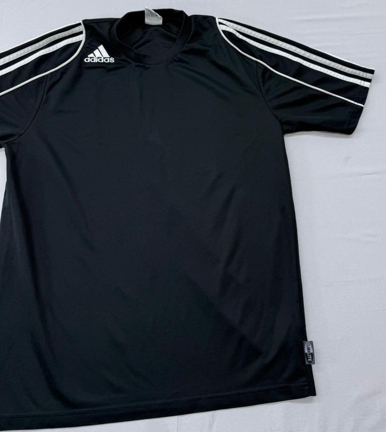 Adidas Men's Black 3 Stripes Short Sleeve T-Shirt Size M