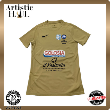 Nike Beige Dri-FIT Polyester Jersey Crewneck Short Sleeve Unisex