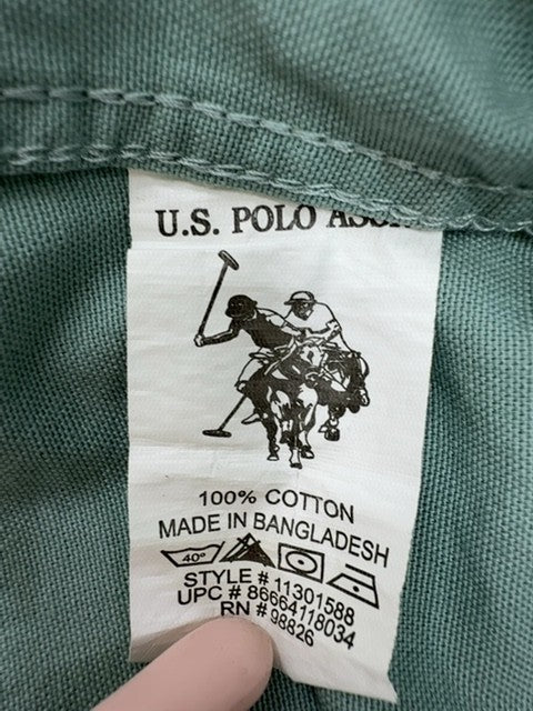 U.S. Polo Assn Boys Green Polo Shirt size L product image 4