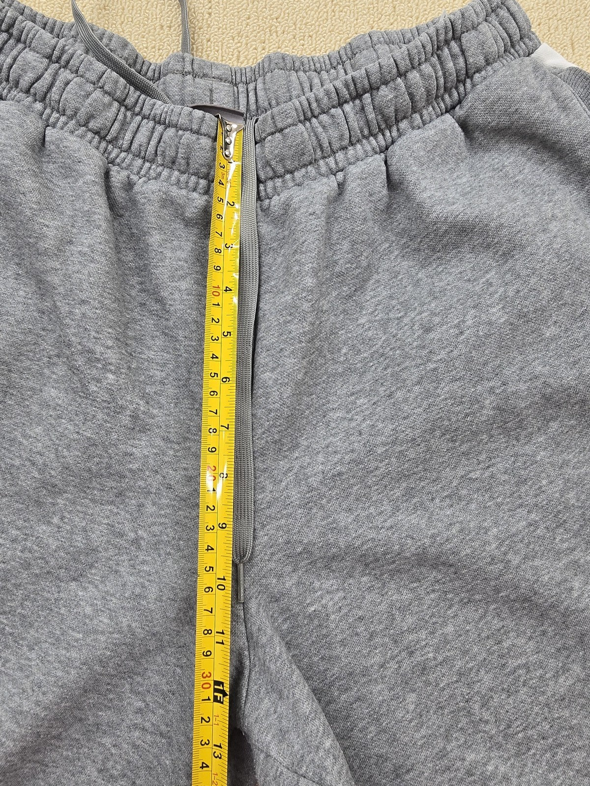 Puma Men's XL Gray Fleece Sweatpants Side Stripe Tapered 8487