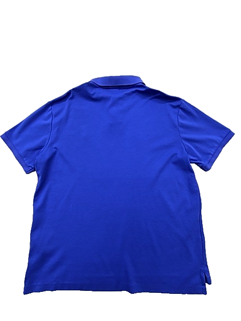 Polo Ralph Lauren Short Sleeve Blue Cotton Polo Shirt Men's Slim Fit