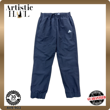 Adidas Originals Men's Navy Track Pants L 3-Stripes Tapered