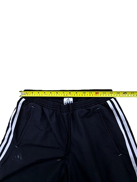 Adidas Unisex Black 3-Stripes Track Pants Size M