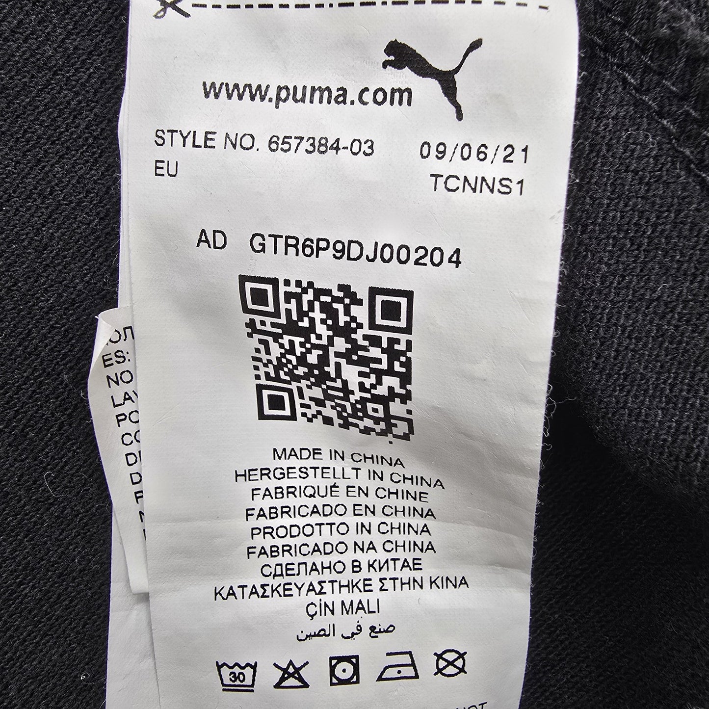 Puma Men Black Polo Shirt size M product image 4