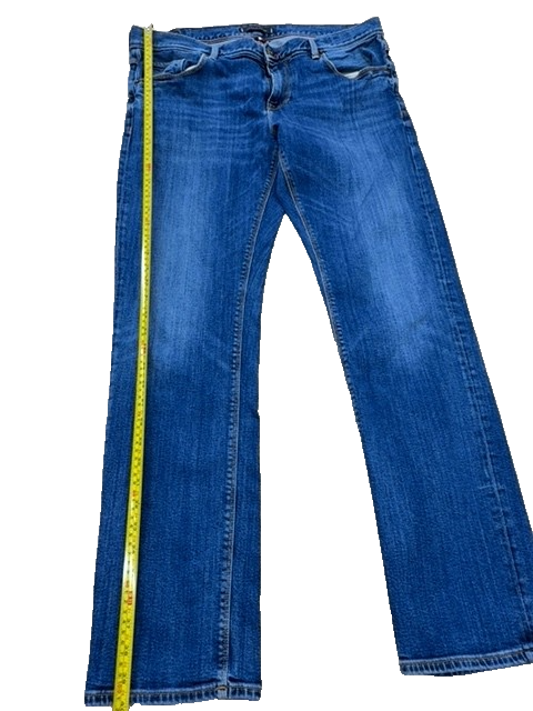 Tommy Hilfiger Denton Stretch Straight Fit Men's Jeans 36x32 Blue