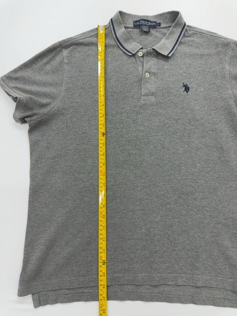 U.S. Polo Assn. Men Gray Polo Shirt size L product image 4