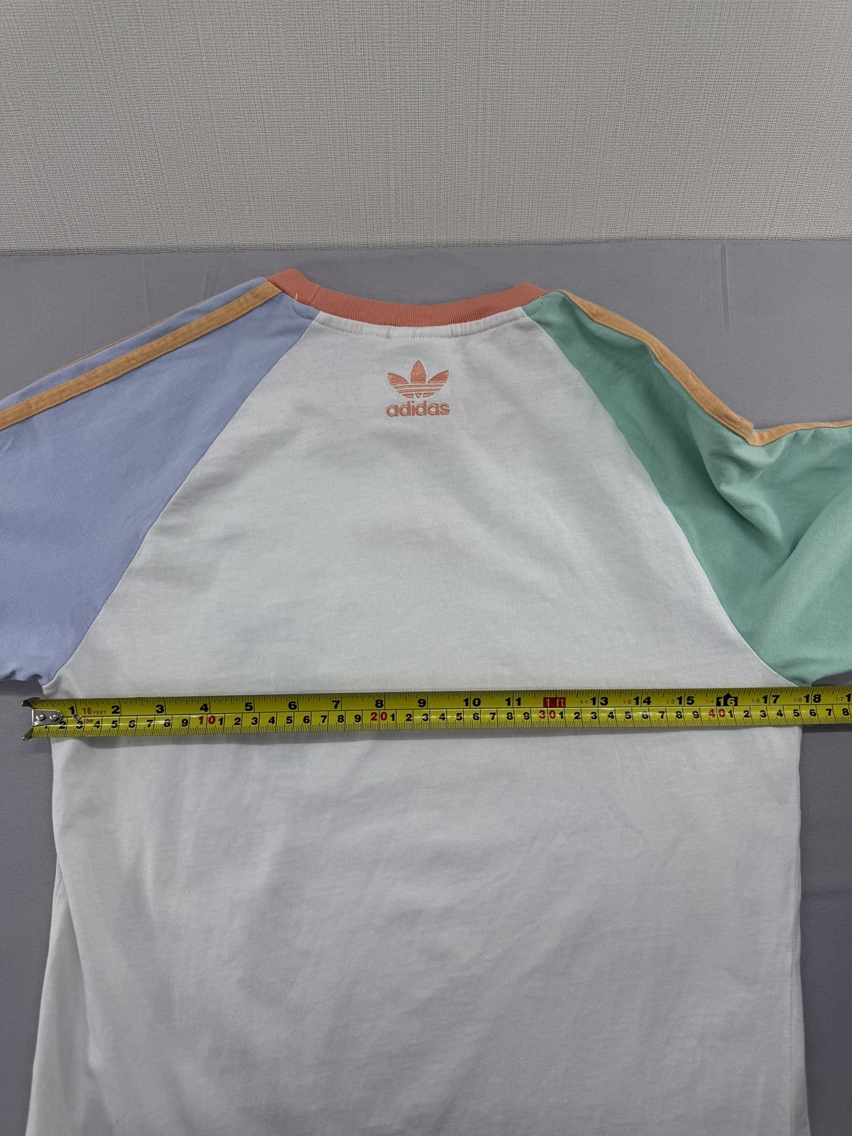 Adidas End Plastic Waste White Multi XS Short Sleeve T-Shirt Recycled