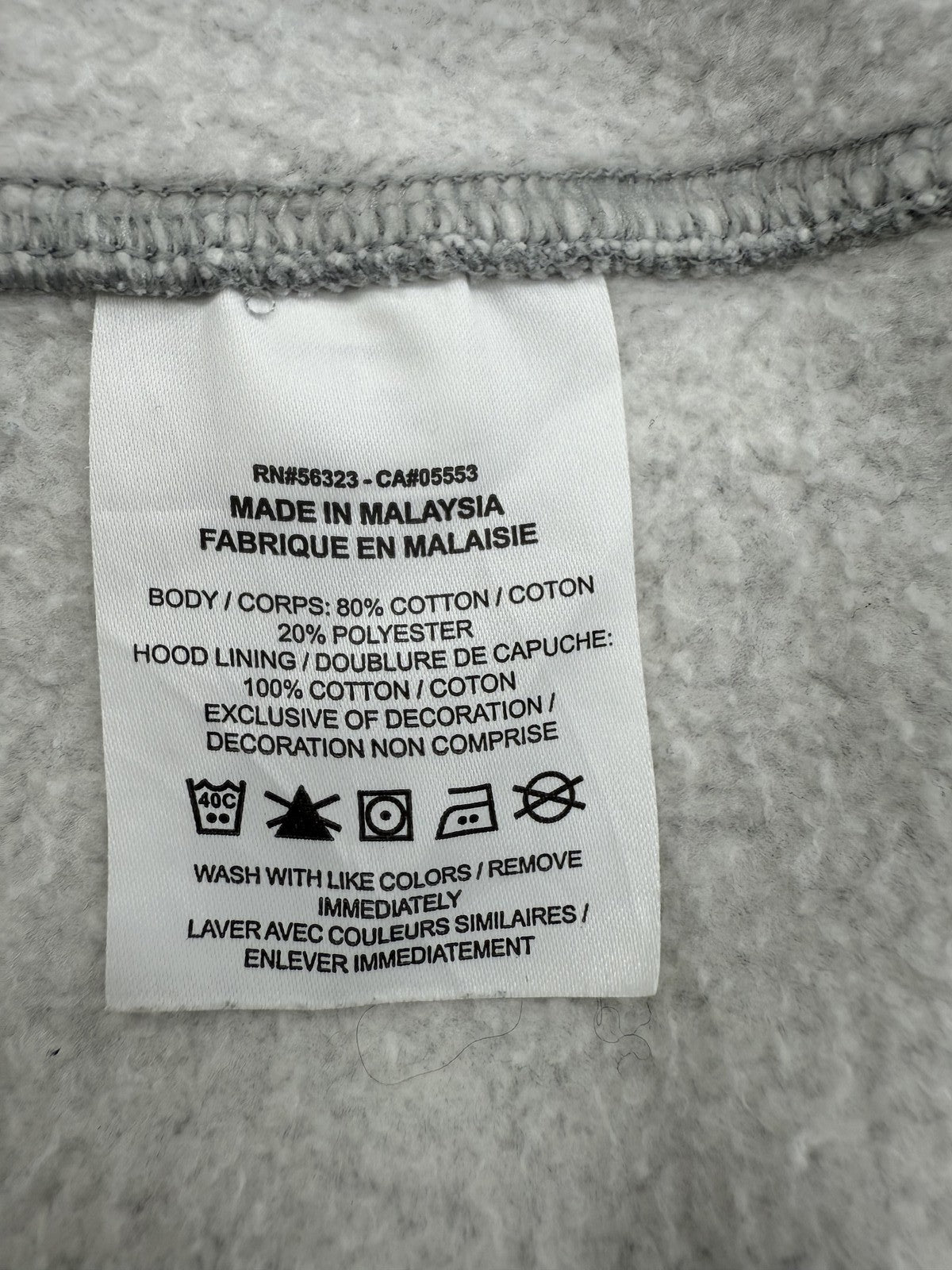 Nike Men's XL Heather Gray Fleece Pullover Hoodie Thanksgiving Rivalry