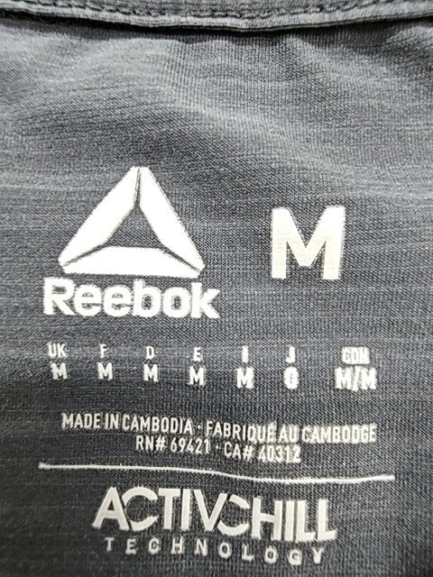 Reebok Men's Navy M Short Sleeve ActivChill Crewneck T-Shirt