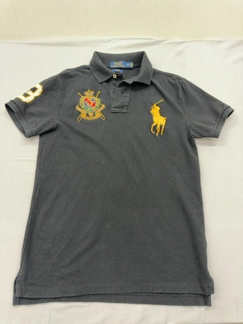 Polo Ralph Lauren Men's Grey Slim Fit Polo Shirt Size S Cotton