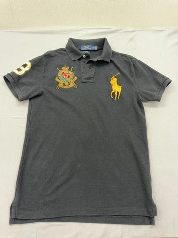 Polo Ralph Lauren Men's Grey Slim Fit Polo Shirt Size S Cotton