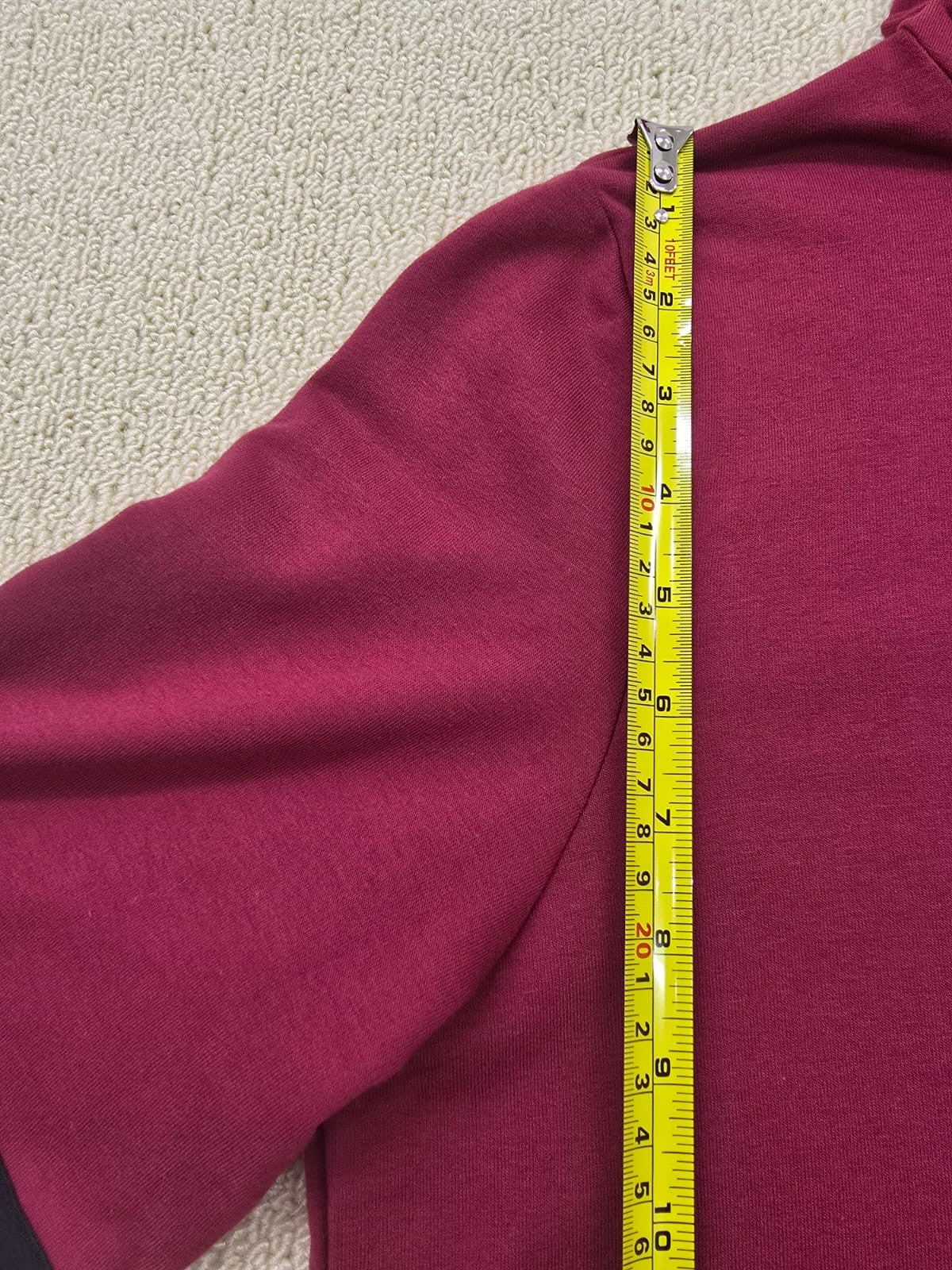Tiana B Magenta Hoodie Dress M Long Sleeve Stripe Pocket Women