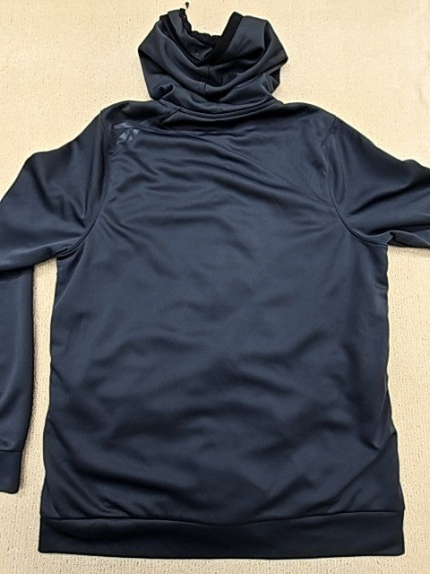 Reebok Men's XL Navy Full Zip Hoodie Neon Green Graphic Active