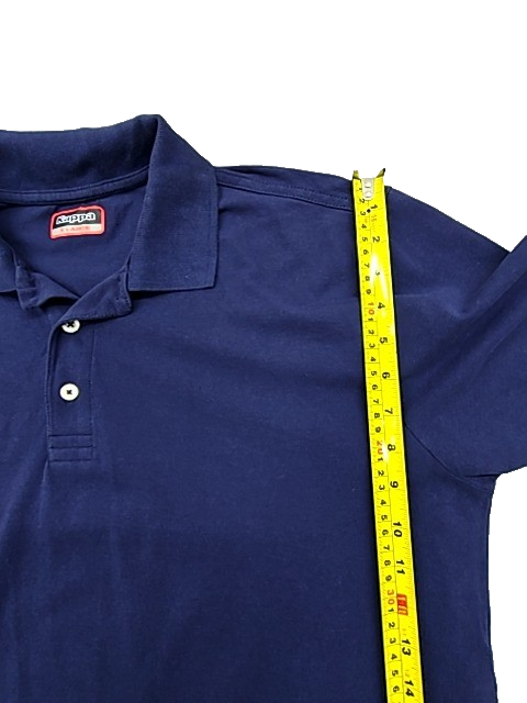 Kappa Men's Navy Blue Polo Shirt XL Cotton Pique Logo