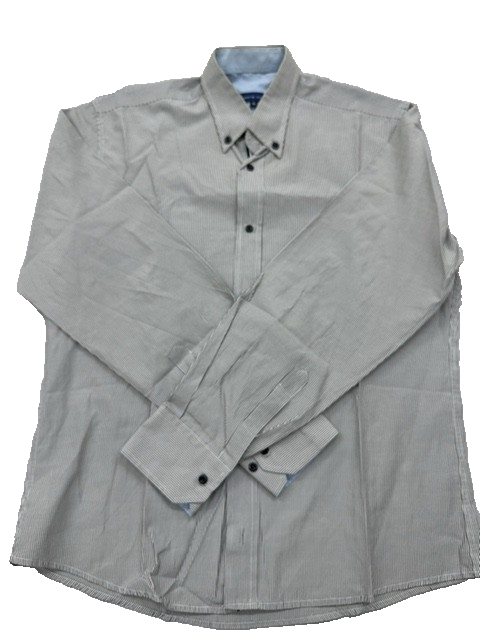 Tommy Hilfiger Men's Light Blue Check Dress Shirt XL Long Sleeve Button-Down