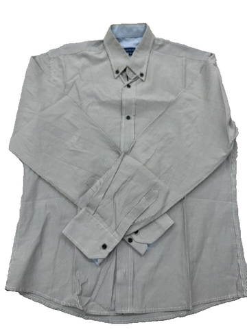 Tommy Hilfiger Men's Light Blue Check Dress Shirt XL Long Sleeve Button-Down