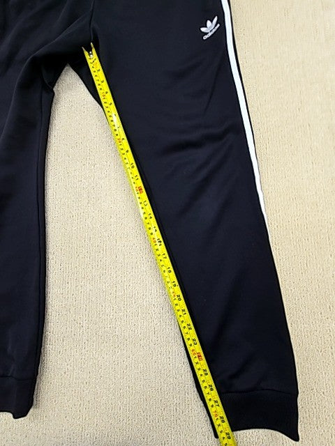 Adidas Unisex Black 3-Stripes Track Pants Size L