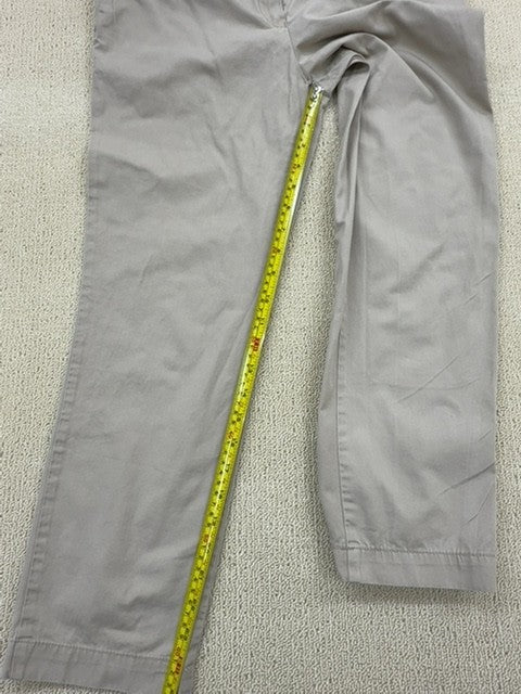 Lacoste Women's Vintage Beige Chino Pants Sz 34x32 Slim Fit France
