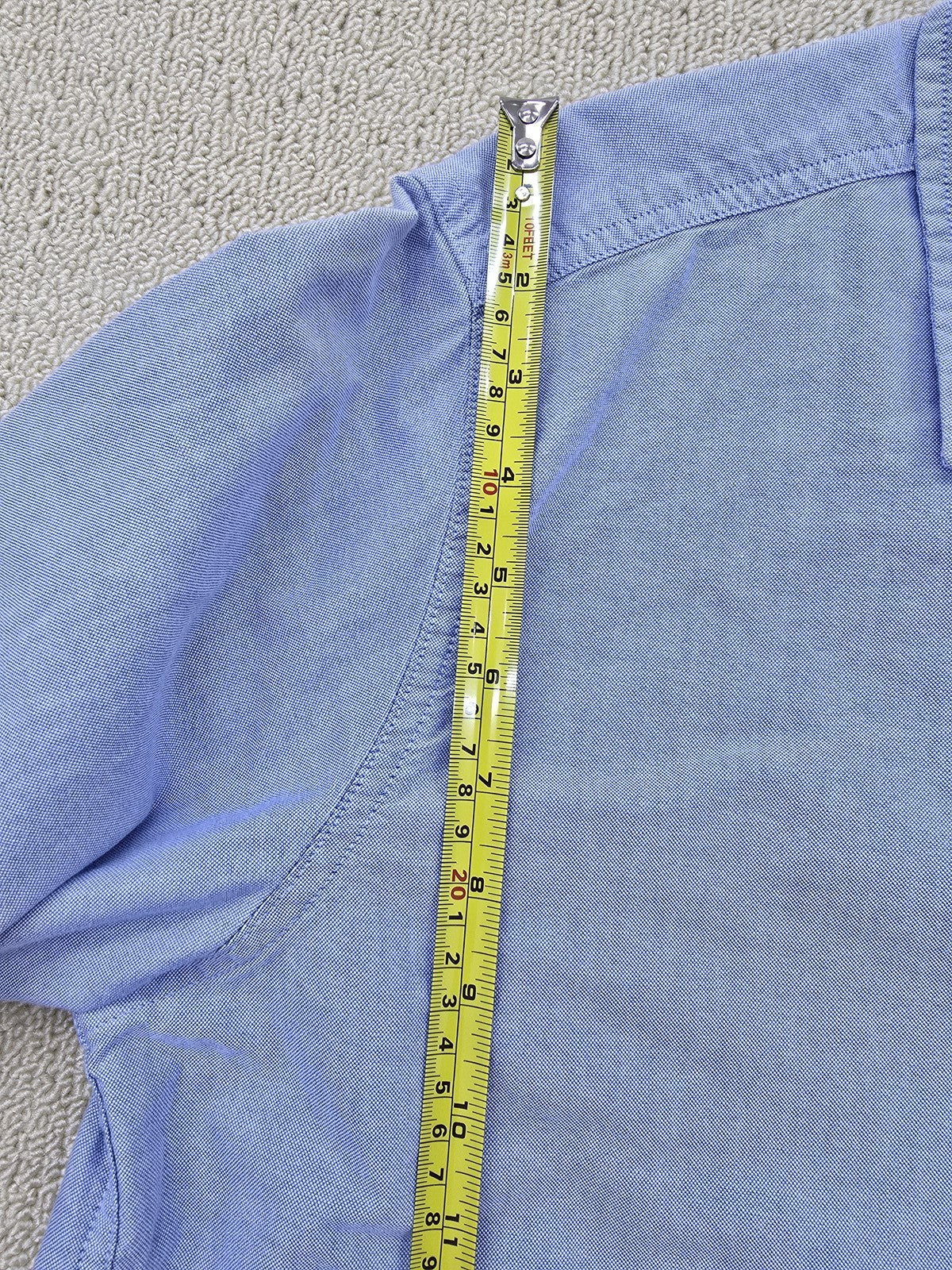 Tommy Jeans Light Blue Cotton Button-Down Shirt Men's M Long Sleeve