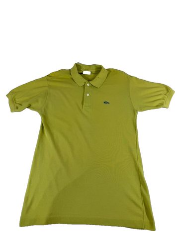Lacoste Men's Green Polo Shirt Size L Short Sleeve Classic Fit