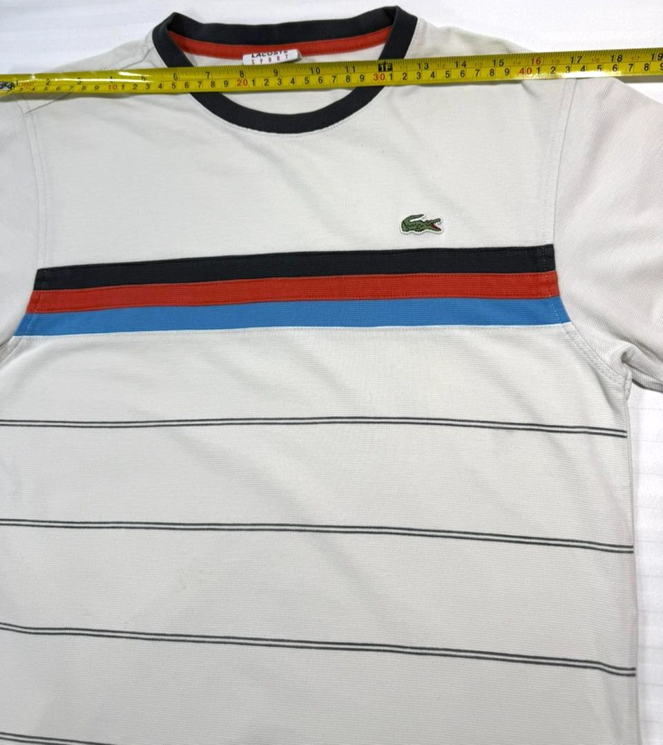 Lacoste Men's Printed Colourblock T-Shirt - Size 2