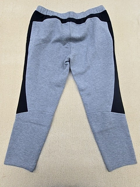 Puma Unisex Gray Tapered Sweatpants Size L Elastic Waist Knit