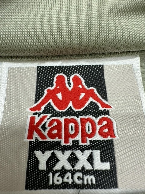 Kappa Retro Green Track Jacket XL Slim Fit Zipper Logo Sleeve