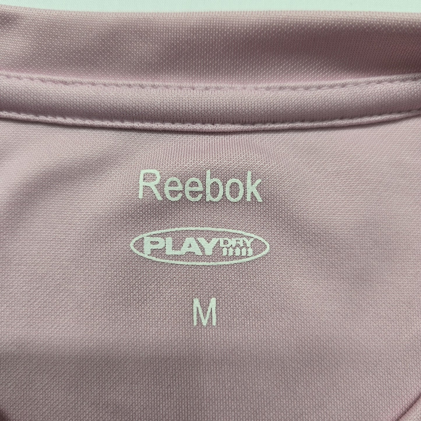 Reebok Unisex Pink Breast Cancer Awareness T-Shirt Size M PlayDry Logo