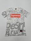 Supreme Boys White T-Shirt size S product image 1