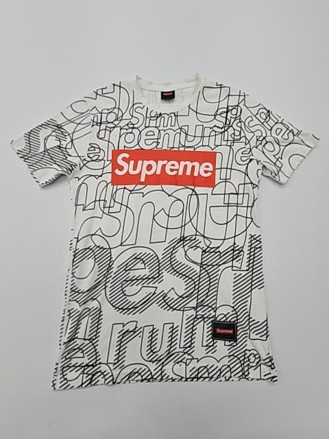 Supreme Boys White T-Shirt size S product image 1