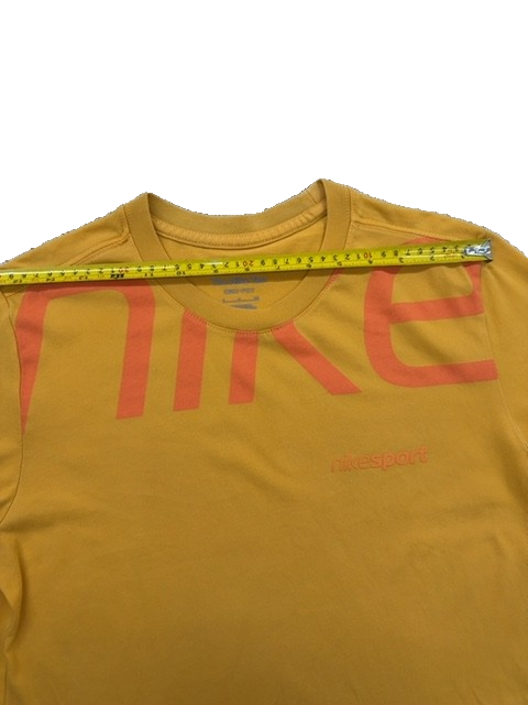 Nike Men's Yellow Dri-FIT Crewneck T-Shirt Size S Short Sleeve