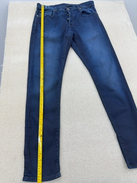 G-Star Raw Men's Blue Slim 3301 Jeans 34/34 Stretch Raw
