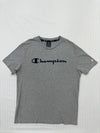 Champion Men's Gray T-Shirt – Size L, Logo