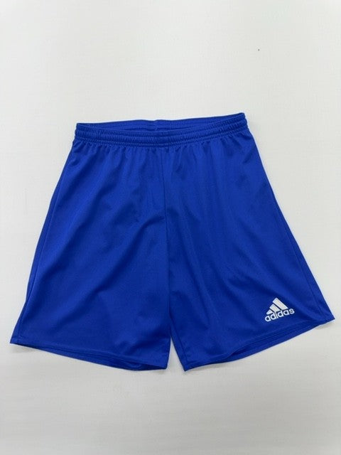 Adidas Boys Royal Blue Athletic Shorts Size S Pull On Elastic Waist Condition